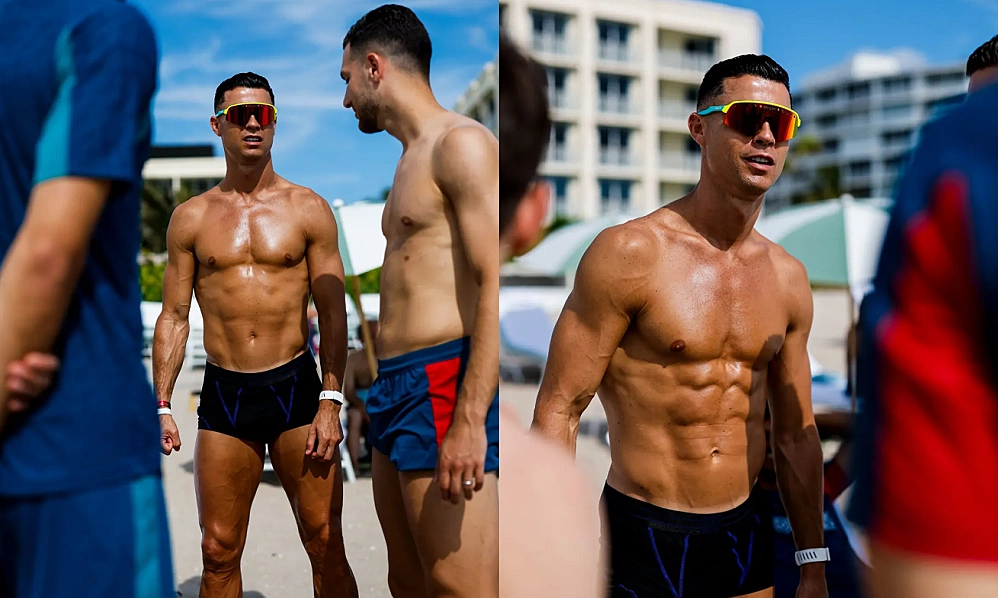 Ronaldo khoe thể hình săn chắc trên bãi biển Mỹ trước thềm World Cup 2026 - hình ảnh - betokfun.com